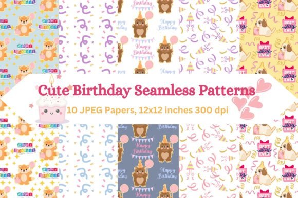 Charming Party Animal Birthday Patterns