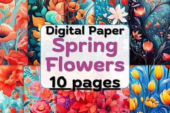 Digital Paper Spring Flowers Patterns: A Comprehensive Guide for Designers and Crafters