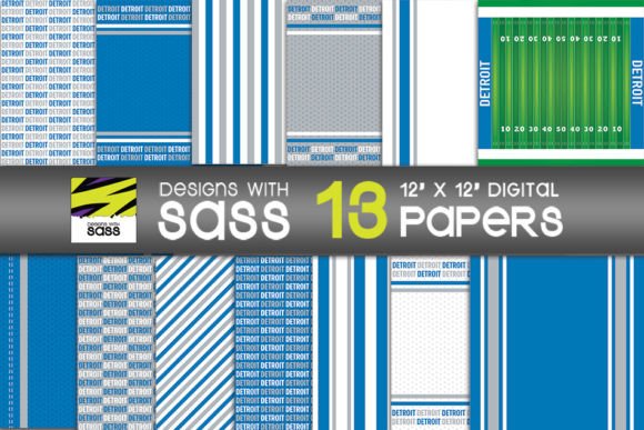 Embracing the Spirit of Detroit Football with Digital Paper Patterns