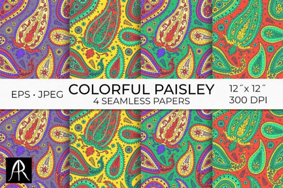 Hand-Drawn Paisley Patterns