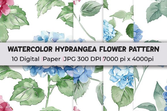 Hydrangea Flower Patterns Watercolor: A Comprehensive Guide to Digital Art for Creative Projects