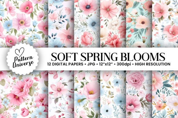 Soft Spring Blooming Flower Patterns: The Ultimate Digital Resource for Creative Projects