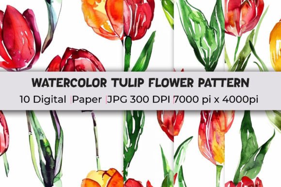 Tulip Flower Patterns Watercolor: A Practical Guide for Digital Designers and Crafters
